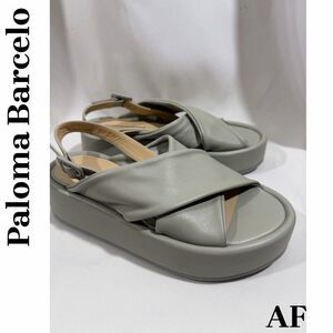Paloma Barcelo Basima Metallic Sandals in Grey
Size 40 New